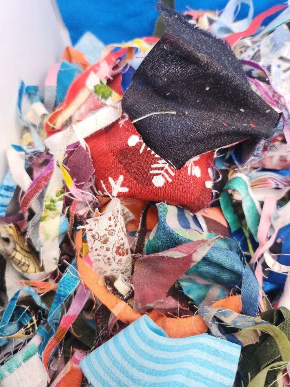An grab bag of crumbs, confetti, and scraps